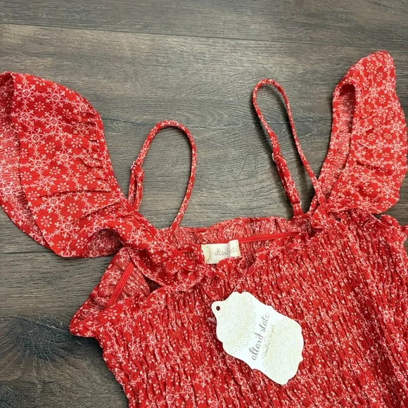 Altar'd State Red Floral Dress - Picture 3 of 4